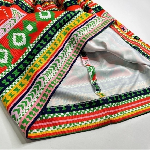 NEW CK Bradley Darden Pockets Egypt Multi Aztec Tie Fit & Flare Cocktail Dress - Picture 11 of 16